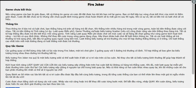 Bùng Nổ Cùng Slot Game Fire Joker Tại BomWin Quay Hũ Thắng Lớn