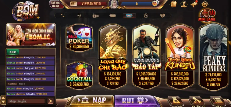 Khám Phá Thế Giới Slot Game BomWin Nổ Hũ Đổi Thưởng Cực Khủng
