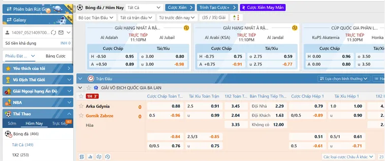 Khám Phá Siêu Phẩm SABA Sports Tại BomWin Với Tỷ Lệ Cược Thắng Lớn