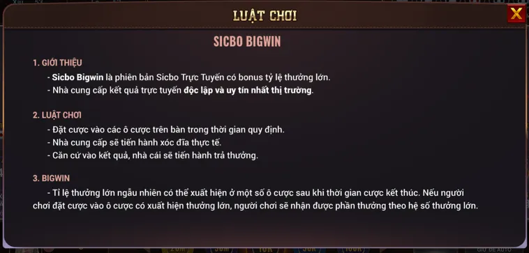 Tham Gia Sicbo BigWin Tại BomWin Nhận Ngay Những Phần Quà Giá Trị Khủng